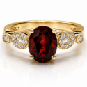14k white, yellow, or rose gold 9x7mm oval shape Gemstone of your choice and Diamond ring (wcr14)