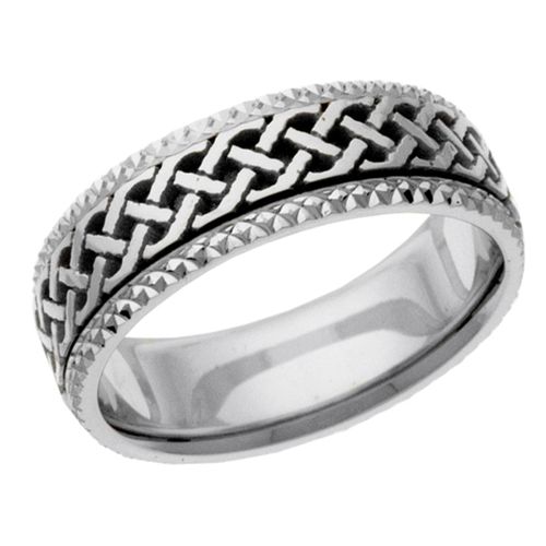 Brock & Co. Solid Gold Comfort fit Celtic Knot Wedding band your choice ...