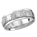 Brock & Co. Solid Gold Comfort fit Wedding band your choice of width and color (c2429)