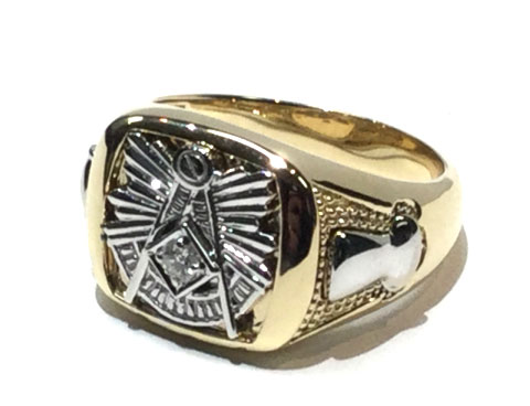 Masonic Rings - Blue Lodge Masonic Ring 0.925 Silver