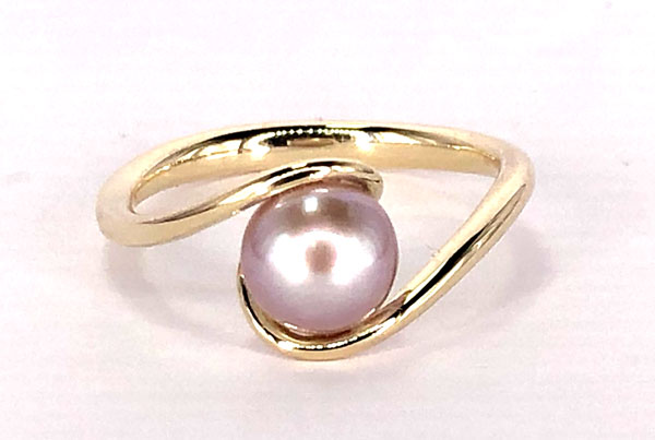 Le Vian Cultured Pink Pearl Ring 7/8 ct tw Diamonds 14K Strawberry Gold |  Kay Outlet