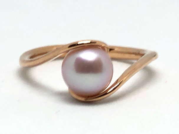 Freshwater Pink Pearl Ring – Tayma Fine Jewellery