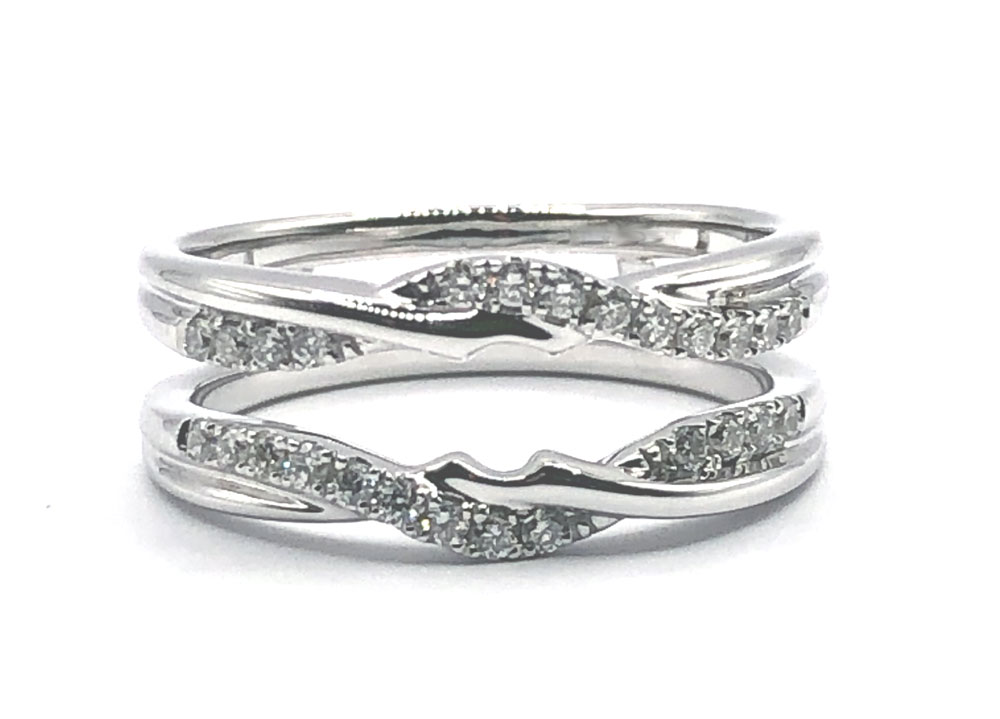 AN16172M-W44JJ-Gabriel & Co.-Contemporary White Gold Diamond Ring Enhancer-SVS  Fine Jewelry