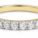 14k white, yellow, or rose gold 13 stone shared prong Diamond band 1.00ctw (WSR227WB)