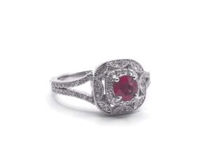 antique style ruby ring