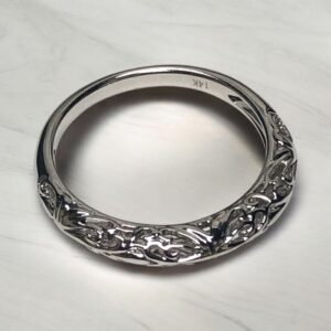 14 karat white or yellow gold filigree band (WSR254WB) - Image 3