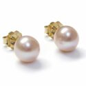 Brock’s Jewelers Legacy Lavender Pearl Stud Earrings – Solid Nacre Freshwater (FWP2L)