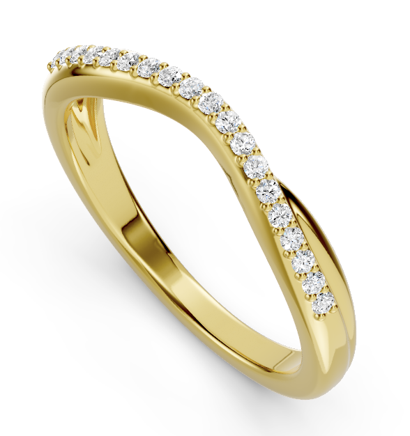 14 karat white, yellow or rose gold curve matching Diamond band .10ctw, .25ctw, .50ctw, 1.00ctw (wdr181) - Image 2