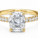 14k yellow or white gold .50ctw diamond semi mounting (WSR268)