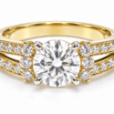 14k yellow or white gold .42ctw diamond semi mounting (WSR270)